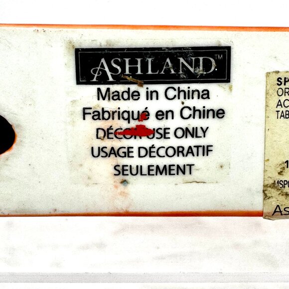 Ashland 7" Wedge Ceramic Tabletop Decor Sign The Boss/ killin' it Orange Gold - Picture 12 of 12